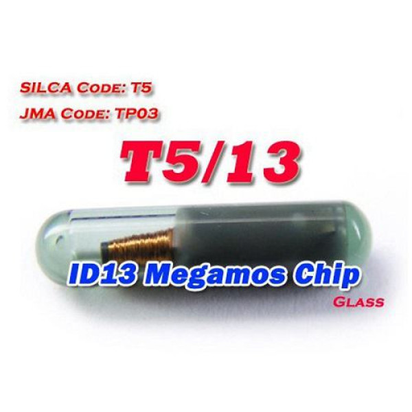 ID 13 (T5) Megamos glass Chip high quality wholesale 10pcs/lot