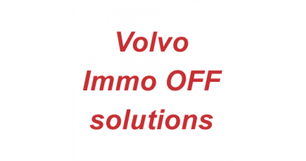 Volvo IMMO OFF solutions